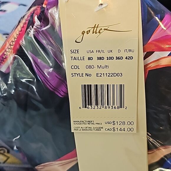 Gottex Women's Paradise Floral Underwire One Piece swimsuit size 8 - Picture 4 of 5